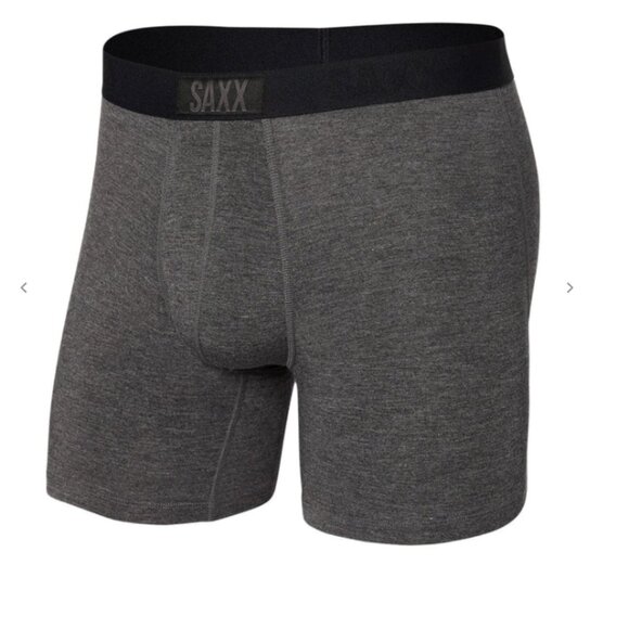 SAXX VIBE Boxer Briefs “Graphite Heather" - Picture 1 of 4